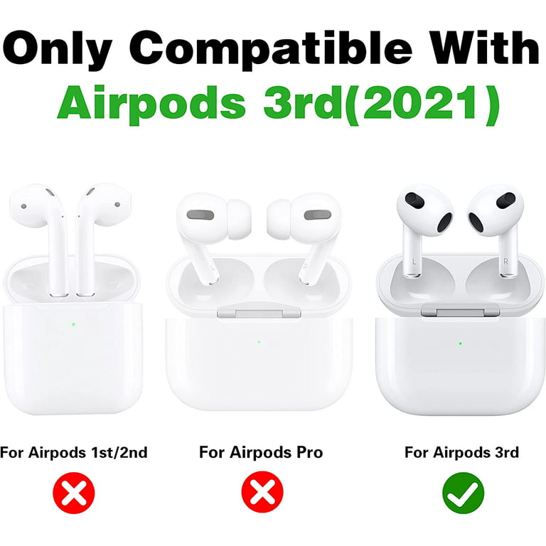 2 Pack for Airpods 3 Case for Airpod 3 (2021) Cover Unique Funny Fun Cute  3D Hypebeast Design Air Pods 3rd 