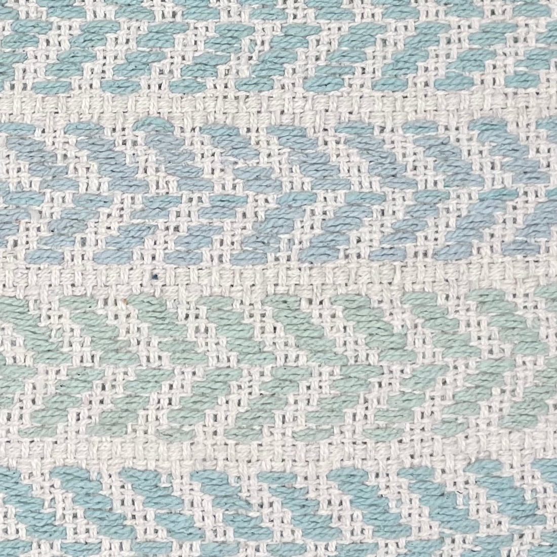 Harlow Hill Aiden 18" x 18" Spa Blue Chevron Cotton Adult Decorative Throw Pillow Cover