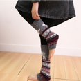 thumbnail image 2 of Kcolen Christmas Gifts Knitted Woolen Fawn Stack Snowflake Socks Thicken Foot Leggings Warmer Pile Christmas Cozy Thermal Calf-Length, 2 of 9