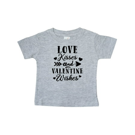 

Inktastic Valentine s Day Love Kisses and Valentine Wishes Gift Baby Boy or Baby Girl T-Shirt