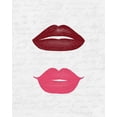 thumbnail image 2 of Kimberly, Allen 12x14 White Modern Wood Framed Museum Art Print Titled - Lip Shades 3, 2 of 4