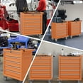 thumbnail image 7 of 5-Drawer Tool Chest,Rolling Tool Cart with Wheels,High Capacity Tool Cabinet with Locking System for Garage, Warehouse, Workshop-Orange, 7 of 7
