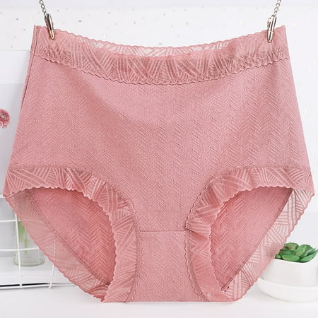 Big Discount: Womens Panty  Braguitas de Algodón  Women s High Waisted Soft Breathable Panties Stretch Briefs Seamless Ladies Briefs SOPATENOR Pink 5XL