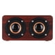 thumbnail image 3 of Altavoz Bluetooth retro de madera con subwoofer - Altavoz estéreo para tableta doméstica (grano de madera marrón), 3 of 10