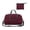 Dark red-WLL-45x30x12cm, variant on Foldable Sports Gym Bag with Shoe Compartment, Lightweight Travel Duffle for Workout and Weekend Trips,Dark red-45x30x12cm