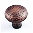 thumbnail image 3 of RK International RKI Distressed Copper R.K. International CK 9315 DC Solid Round Knob with Divet Indents, 3 of 3