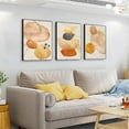 thumbnail image 4 of Hieng Large Abstract Bright Canvas Framed Wall Art Decor For Living Room For Wall Modern Posters & Prints Bedroom Office Artwork For Home Geometry Round Square Paintings（20"X28"X3 pieces）, 4 of 5
