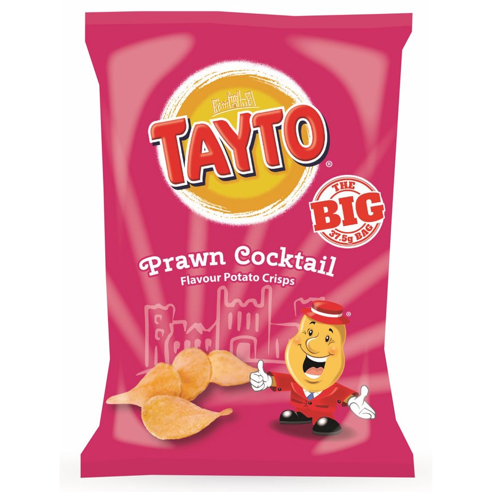 Tayto Prawn Cocktail Crisps, 1.32oz (37.5g)