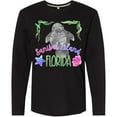 thumbnail image 3 of Inktastic Sanibel Island Florida Cute Swimming Manatee Long Sleeve T-Shirt, 3 of 5