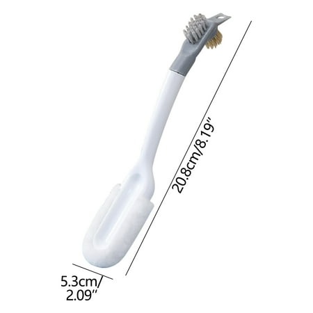 

Household Double-headed Soft-haired Shoe Brush Does Not Hurt Shoes Multi-functional Shoe Brush Long Handle Dormitory Brush Shoe Cleaning Supplies Shoe Bruches White