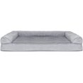 thumbnail image 2 of Cooling Gel Dog Bed for Large Dogs w/ Removable Bolsters & Washable Cover, For Dogs Up to 95 lbs - Quilted Sofa - Iron Gray, Jumbo/XL, 2 of 5