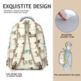 thumbnail image 5 of Cute Floral Dog Backpack - Feminine Yet Tough for School & Travel, Dog Print Gift, Lightweight with Reinforced Stitching, Holds Laptop & Textbooks Securely, 5 of 6