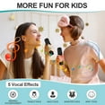 thumbnail image 4 of AHANSI Bluetooth Karaoke Speaker  Machine for Kids Adults Portable Karaoke Machine with 2  Mics  Easter Birthday Gifts Toys for Girls Boy (Black）, 4 of 7