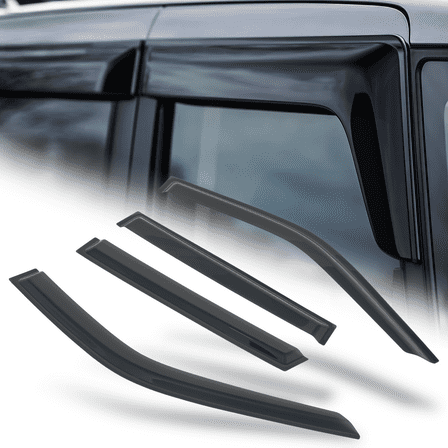 M-AUTO 4Pcs Smoke Window Visor Shade Vent Sun Wind Rain Deflector for 18-23 Ford Expedition