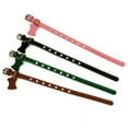 thumbnail image 4 of SPRING PARK Adjustable Faux Leather Rhinestones Studded Pet Puppy Dog Collar Neck Strap, 4 of 7