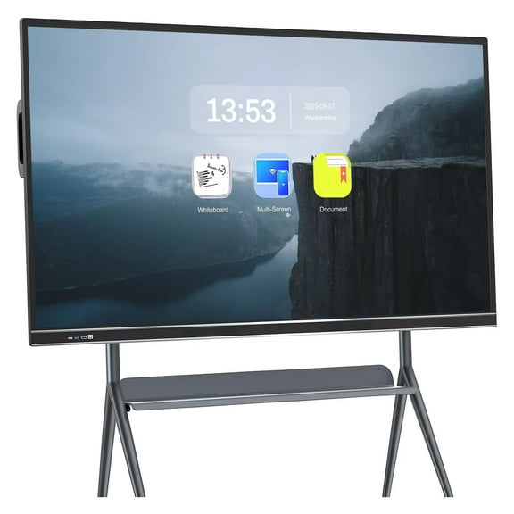 Smart Board 75 Inch All-in-One Touch, Interactive Whiteboard with Dual System & Cloud Sharing - Perfect for Classroom, Office & Presentations​