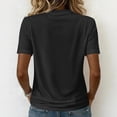 thumbnail image 5 of BODOAO Women's 250 Anniversary USA Shirt V-Neck Short Sleeve 250 Years T-Shirt 1776-2026 250Th Spring Summer Casual Patriotic Shirts Loose Fit Tops Plus Size Black L, 5 of 5