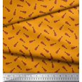 thumbnail image 3 of Soimoi Modal Satin Fabric Guitar Musical Instrument Print Sewing Fabric Yard 42 Inch Wide, 3 of 3