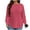 Hot Pink, variant on cfhntfmh Women's Long Sleeve Knit Shirts Plus Size Casual Crew Neck Thermal Tops Oversized Basic Tee Women Fall Fashion Outfits
