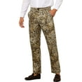 thumbnail image 4 of INSPIRE CHIC Printed Pants for Men's Straight Fit Leopard Printed Trousers 28 Khaki, 4 of 5