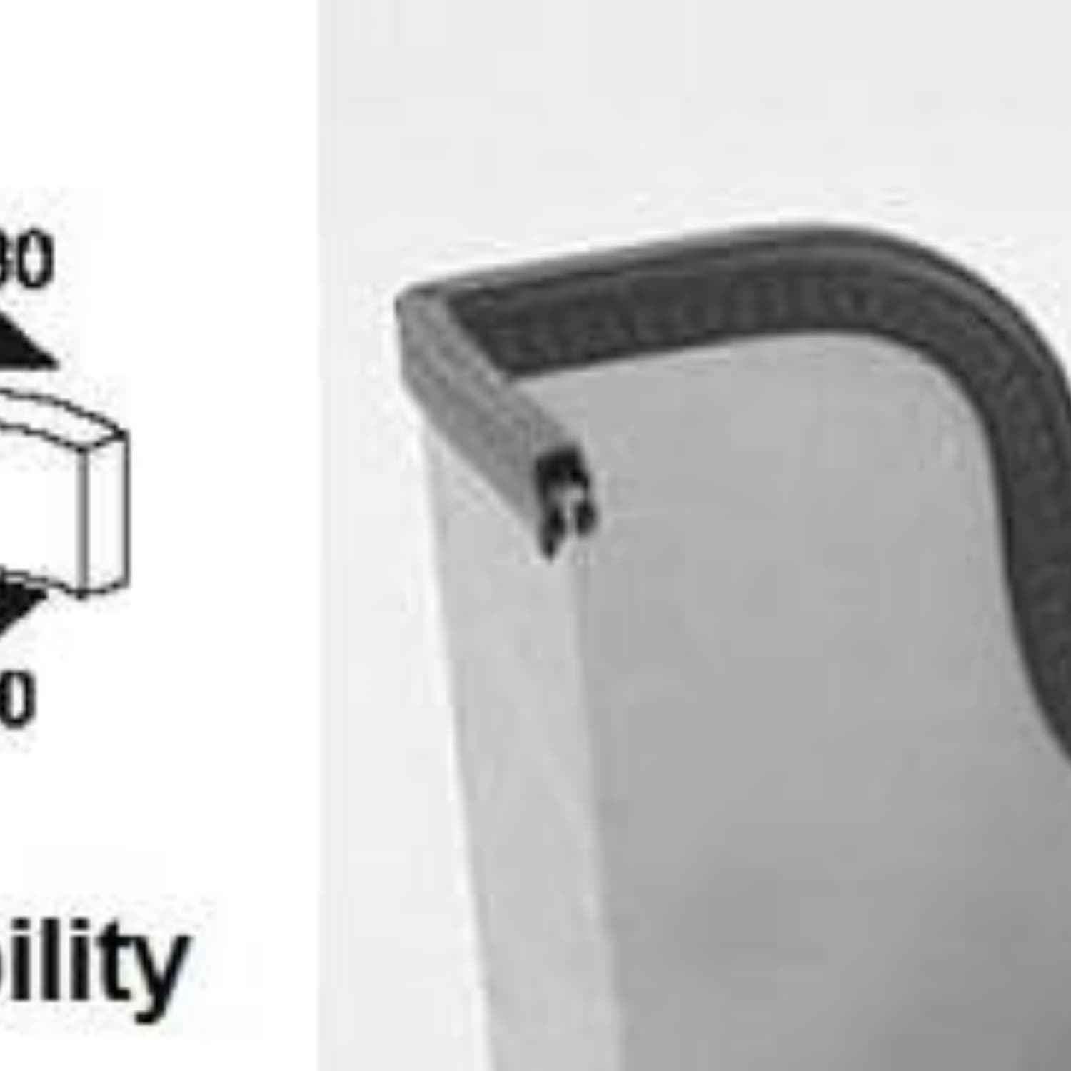 Automotive Weather Stripping Standard Size Door Seal, Length 25 Feet (7.65 Meter)
