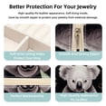 thumbnail image 3 of Koala Travel Portable Decorative Box - Square Jewelry Storage and Organizer Box for Rings, Earrings, Necklaces, and Bracelets - Suitable for Girls and Women - Necklace Organizer Box, 3 of 6