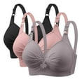 thumbnail image 1 of Timegard 3pc Plus Size Bras for Women Wireless Adjustable Strap Full Support Breathable Everyday Bra, 1 of 5