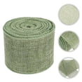 thumbnail image 2 of Shisuyan Fabric Ribbon Rolls Weaving Ribbon Green Polyester 1Pcs 1 Roll 10 Yards, 2 of 9