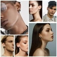 thumbnail image 5 of 15 Pairs Stainless Steel Earrings, TSV Black Hoop Dangle Stud Cool Piercing Earrings Jewelry Set for Women Men, 5 of 5