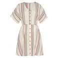 thumbnail image 4 of LASCANA Women's Striped Button Down Dress Buttons, 4 of 5