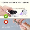 thumbnail image 6 of Hemvt 3-Speed Automatic Nail Clipper with LED Light & Nail Debris Collector, USB Rechargeable Electric Nail Trimmer for Adults and Seniors, Not Suitable for Toenails, 6 of 8