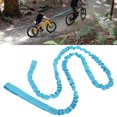 thumbnail image 1 of Tow Rope, Outdoor Flexible Bike Parent Child Rally Rope 1.7 M/5.5ft Rope Portable with Carabiner for Adventurous Activities for Family Riding Blue, 1 of 7