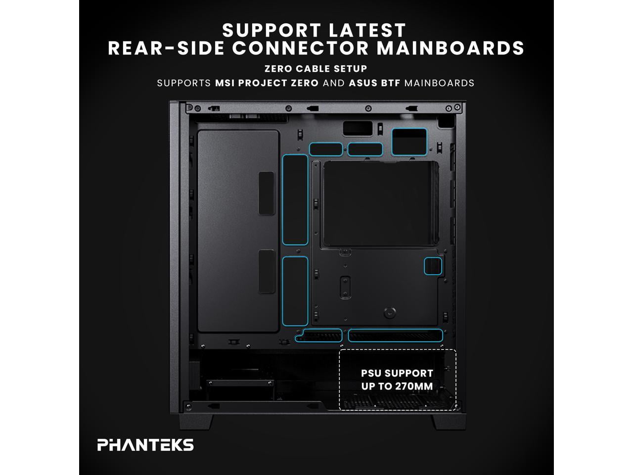 Phanteks XT Pro Silent, Mid-Tower Gaming Chassis, 3x M25-120 Black Fans Included, Closed Panels, USB-C 3.2 Gen2, Silent Case, Black
