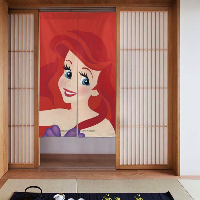 Cortina de puerta semiopaca con patrón de patchwork de dos piezas Ariel, cortinas opacas decorativas para dormitorio, sala de estar, decoración de habitación de niños, 34 x 56 pulgadas, tamaño único.