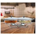 Chafing Dish Buffet Set Warming Tray with Lids Stainless Steel with 2