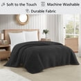 thumbnail image 2 of Mainstays Stitched Corded Quilt, Black, Full/Queen Bedding, 2 of 9