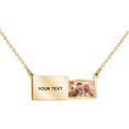 thumbnail image 1 of Personalized Photo Box Necklace Custom Photo Necklace Collar Chain Pendant, 1 of 8