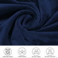thumbnail image 4 of Shukii Velvet Dining Chair Covers Set of 4 Tibetan Blue Chair Slipcovers Chair Protector Cover, 4 of 6