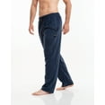 thumbnail image 2 of Brooklyn-Jax Men's Microfleece Pajama in small size and colors Charcoal, Navy, 2 of 7