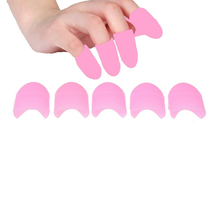 Fingers Reusable Silicone Nail Soakers Pad Holder Uv Gel - Temu