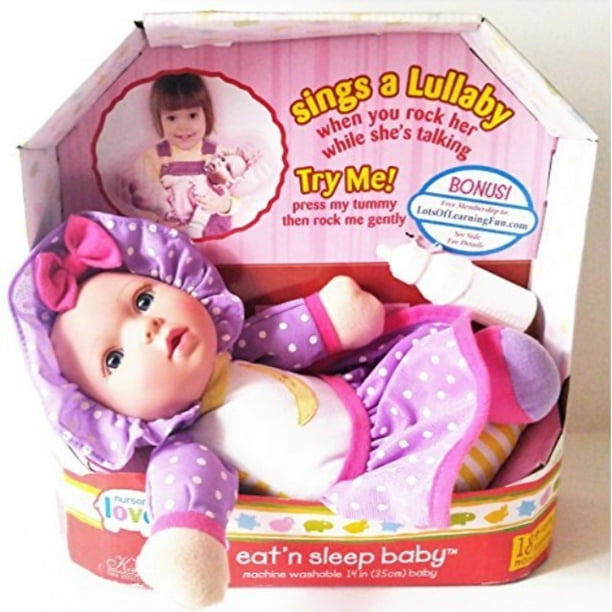 nursery love talking, eatn sleep doll