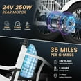 thumbnail image 7 of Lilypelle Electric Ride on tricycle for Kids , 6/9/12Mph Three Max Speed 250W Power trike w/ 24V 10.4Ah Battery, Headlights & Horn, Large Rear Basket ,2 sets of DIY stickers,16"x3" Wheel,30Miles, 7 of 7