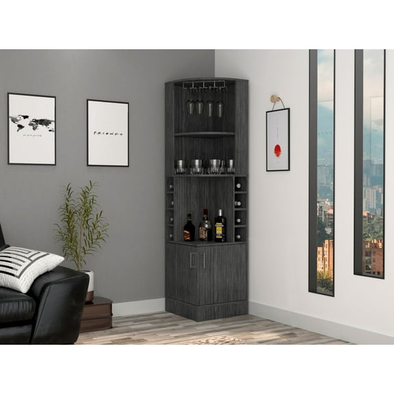 Boahaus Birmingham Bar Cabinet (Grey)