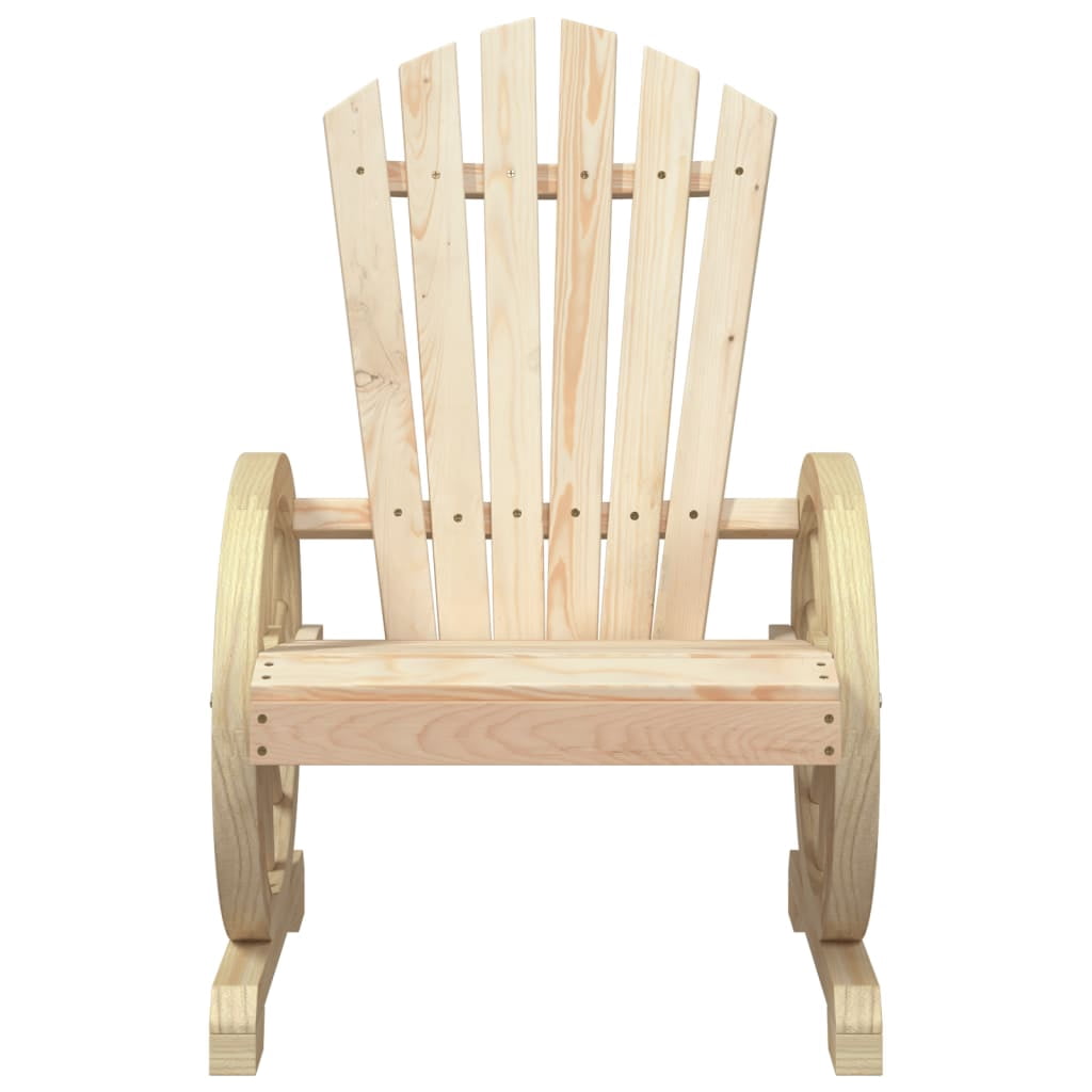 vidaXL Patio Adirondack Chairs 2 pcs Solid Wood Fir