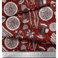 thumbnail image 2 of Soimoi polyester Crepe Fabric Dot,Spices & Cups Decor Fabric Printed Yard 52 Inch Wide, 2 of 3