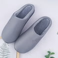 thumbnail image 5 of Memory Foam Waffle Slippers for Women and Men Soft Warm House Shoes Indoor/Outdoor Anti-skid Sole, Gray 36/37, 5 of 7