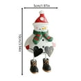thumbnail image 3 of Festival Party Supplies,Resin Iron Christmas Desktop Decorations Santa Reindeer for Indoor Holiday Display Dangling Santa Ornament, 3 of 5