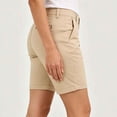 thumbnail image 7 of Bermuda Golf Shorts For Women Quick Dry Active Shorts Knee Length High Waisted Elastic Short Pant Baggy Relaxed Fit Lounge Breathable Sweat-Pant - (Mid-Thigh Length Style), 7 of 7