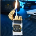 thumbnail image 3 of Xerdsx Windproof Lighter Vintage Watch Bezel Jet Flame Torch, Lighter Torch Lighters, 3 of 6