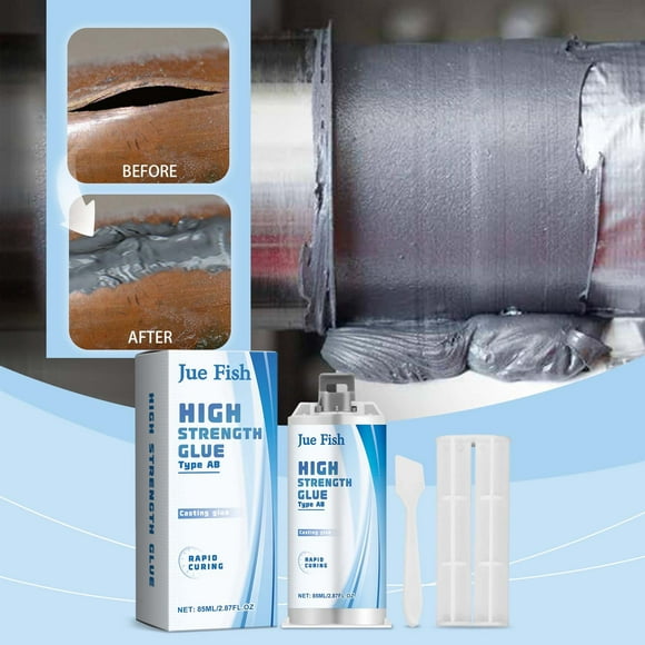 Shldybc High-strength Metal Repair Epoxy Adhesive Casting Glue Glue Repair Agent Leak Repair Artifact Plugging Metal Adhesive Glue 85ml Home Accessories